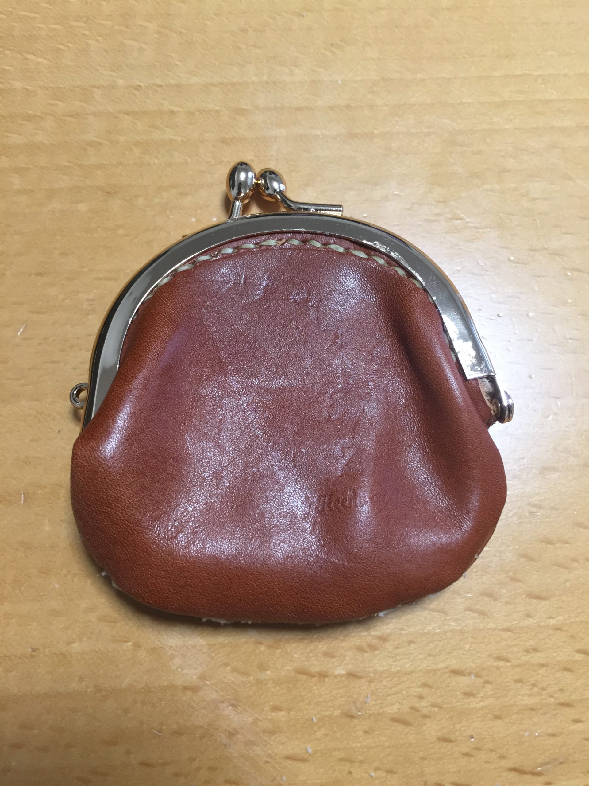 がま口小銭入れに初挑戦